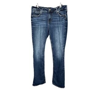 Silver Jeans Elyse Slim Bootcut Blue Denim Mid Rise Women's Size 33x33